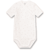 SANETTA Wickelbody kurzarm white pebble