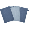 WÖRNER SÜDFROTTIER Tvätthandske blå 3-pack 