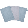 WÖRNER SÜDFROTTIER Gant de toilette enfant baleine bleu, lot de 3