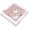 WÖRNER SÜDFROTTIER Sæt med badehåndklæde med hætte og vaskehandske lama pink 80 x 80 cm 