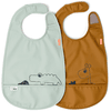 Done by Deer™ Bib Deer friends Mustard Yellow 2 Pack 