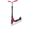 GLOBBER Scoot er FLOW 125 LIGHT S rubínově růžovo-šedá, s osvětlenými koly.