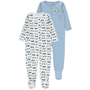 name it Combinaison pyjama enfant Dusty Blue lot de 2