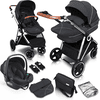 babyGO Silla de paseo Halime 3 en 1 Silver 