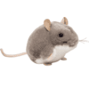 Teddy HERMANN ® Mouse grigio 9 cm 