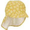 Sterntaler Gorra de pico con protección de cuello amarilla