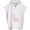 Playshoes Frottee-Poncho Elefant weiß-rosa