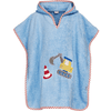 Playshoes Frottee-Poncho Bagger blau