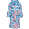 Playshoes Fleece badekåpe kreft blå-rosa