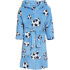 Playshoes  Fleece badjas voetbal blauw