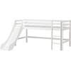 Hoppekids Łóżko podwyższane Basic ze zjeżdżalnią, białe 70 x 190 cm 