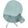 Sterntaler Casquette à visière avec protection du cou turquoise clair