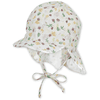 Sterntaler Ekologiczna czapka z daszkiem i osłoną na kark ecru
