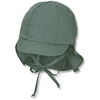 Sterntaler Casquette à visière avec protection du cou vert foncé