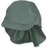 Gorra de pico de Sterntale con protección para el cuello de color verde oscuro 