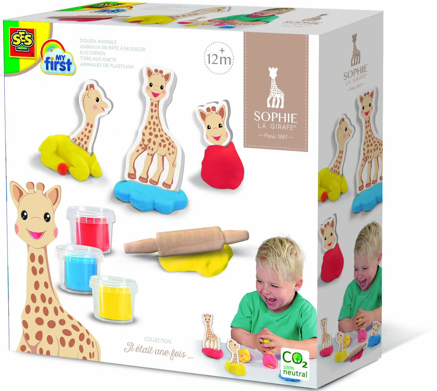 SES Creative® Sophie la Girafe - djur gjorda av plasticine