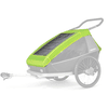 CROOZER Regenhoes light ning yellow voor Kid tweezitter
