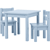 Hoppekids Ensemble table chaises enfant Mads bois Dream Blue