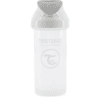 TWIST SHAKE  Bottiglia con cannuccia Straw Cup 360 ml 6+ mesi bianco pastello
