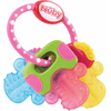 Nûby pierścień na ząbkowanie z żelem lodowym "Key" w kolorze różowym