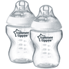 Tommee Tippee Closer to Nature 2 x Anti-Kolik-Flasche 260ml transparent 0m+