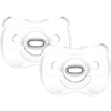 Medela Baby Sucette Soft UNO silicone 0-6 mois transparent, lot de 2