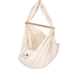 SCHMUSEWOLKE Baby wiegje van veren bio met matrasje van schapenwol Beige