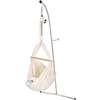 SCHMUSEWOLKE Baby Federwiege inklusive Schafwoll-Matratze und Gestell Jojo Beige