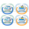Philips Avent Chupete ultra air SCF080/01 Collection Happy 0-6m Boy Mama/Boat pack doble