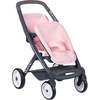 Smoby Quinny Zwillings-Sportpuppenwagen rosa/grau
