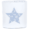babybay ® Nestchen Piqué geschikt voor model Maxi, Boxspring, Comfort en Comfort Plus, wit Applicatie ster azuurblauw sterren wit