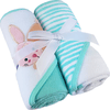 HÜTTE & CO Badetuch mit Kapuze Doppelpack mint