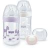 NUK Startovací sada Nature Sense Twin s teplotou Control , ve fialové barvě.