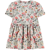 name it Robe enfant Nmfjosse Peyote Mélange coton écru motif fleuri