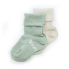 KipKep Stay-On Socks 2-Pack Calming Green Organic