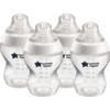 Tommee Tippee Flessen Dichterbij Nature 4 x Antikrampjesfles 260ml transparant 0m+