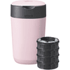 Tommee Tippee Twist & Click Advanced  Windeleimer, inkl. 4 Kassetten mit nachhaltig gewonnenem, antibakteriellem Greenfilm in rosa