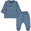 Sterntaler Conjunto de camisa de manga larga y pantalón azul medio