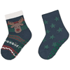 Sterntaler Chaussettes en ABS pour Noël, lot de deux marine 