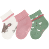 Sterntaler Dětské ponožky 3-pack mouse ecru
