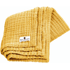 Nordic Coast Company Mušelínová deka kari žlutá 80 x 80 cm