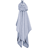 fillikid Asciugamano da bagno con cappuccio Ippopotamo, blu 65 x 125 cm 