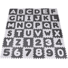 knorr® speelgoed Puzzelmat - " Alpha inzet + nummers" grijs-wit