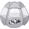 knorr® toys Bellox tenda da gioco "Grey white stars " incl. 50 palline da gioco