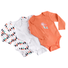 pink or blue  Langærmet bodysuit 3-pakke orange 