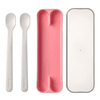 MEPAL Cuchara para comer mio Juego de 2 - Rosa intenso