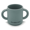 the cotton cloud Tasse enfant poignées silicone jade 130 ml