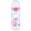 NUK Babyflaske First Choice + Peppa Gris med temperaturkontroll, 6-18 måneder, 300 ml, i rosa