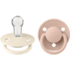 BIBS Ciuccio De Lux Ivory / Blush 0-36 mesi, 2 pezzi