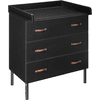 Schardt Commode à langer Melody Black bois